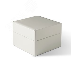 Корпус термопластиковый Cubo S 175 x 175 x 125 мм, 75 мм основание, глухая стенка, серая крышка, ABS, IP 66/67 (SABP181813HG) - Ensto