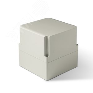 Корпус термопластиковый Cubo S 175 x 175 x 175 мм, 75 мм основание, глухая стенка, серая крышка, ABS, IP 66/67 (SABP181818HG) - Ensto