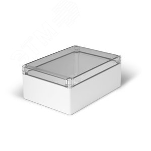 Корпус термопластиковый Cubo S 175 x 250 x 100 мм, 75 мм основание, глухая стенка, прозрачная крышка, ABS, IP 66/67 (SABP182510HT) - Ensto