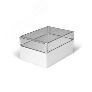 Корпус термопластиковый Cubo S 175 x 250 x 125 мм, 75 мм основание, глухая стенка, прозрачная крышка, ABS, IP 66/67 (SABP182513HT) - Ensto