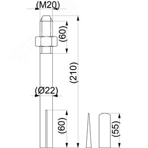 Анкер для скального грунта М22 (SH86R)