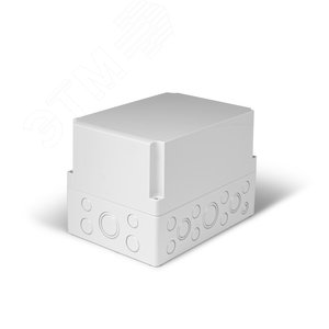 Корпус термопластиковый Cubo S 175 x 250 x 175 мм, 75 мм основание, метрические выбивные отверстия, серая крышка, PC, IP 66/67 (SPCM182518HG) - Ensto