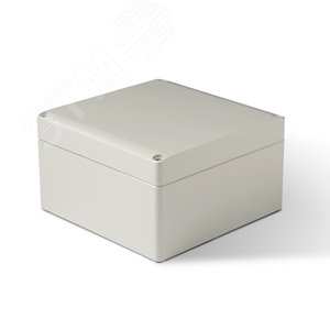 Корпус термопластиковый Cubo S 175 x 175 x 100 мм, 75 мм основание, глухая стенка, серая крышка, PC, IP 66/67 (SPCP181810HG) - Ensto