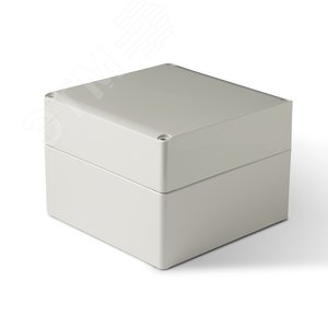 Корпус термопластиковый Cubo S 175 x 175 x 125 мм, 75 мм основание, глухая стенка, серая крышка, PC, IP 66/67 (SPCP181813HG) - Ensto