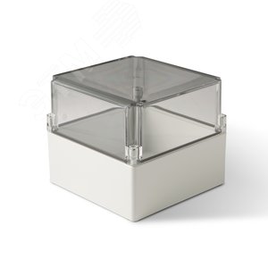 Корпус термопластиковый Cubo S 175 x 175 x 150 мм, 75 мм основание, глухая стенка, прозрачная крышка, PC, IP 66/67 (SPCP181815HT) - Ensto