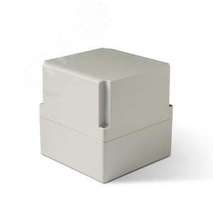 Корпус термопластиковый Cubo S 175 x 175 x 175 мм, 75 мм основание, глухая стенка, серая крышка, PC, IP 66/67 (SPCP181818HG) - Ensto