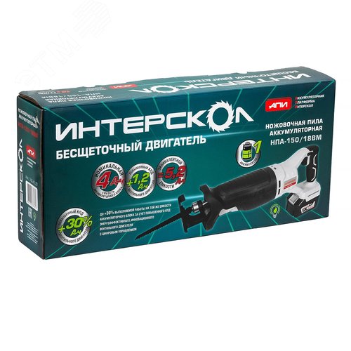 НПА-150/18ВМ бесщеточная аккум. ножовочная пила Li-ion АПИ (картон, 1 аккум. 4Ач, ЗУ) - фото 5