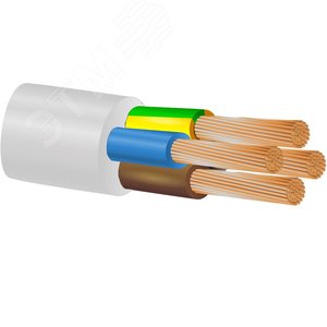 Провод силовой ПВС 4х0.75 ТРТС - Кабельмаш