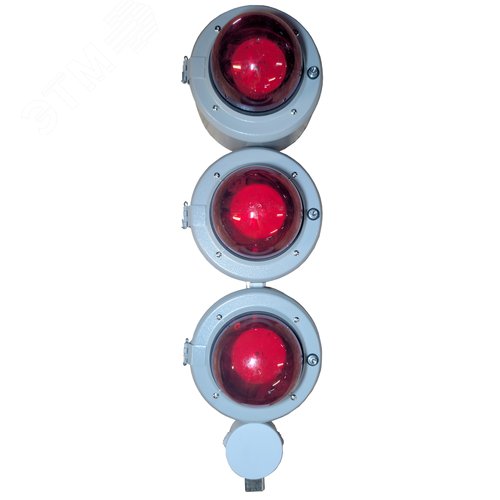 Указатель троллейный К-271C У2 (металл, с лампами LED, красный, светофор) - КранЭлектро, артикул 00-00026025