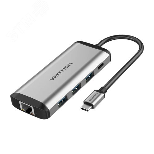 Мультифункциональный хаб USB Type C 9 в 1 - Vention