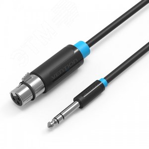 Аудио кабель Jack 6.5 M на XLR F, 3 м. - Vention