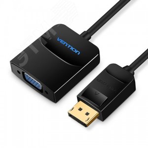 Адаптер переходник DisplayPort 20M на VGA 15F, 0.15 м. - Vention