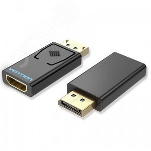 Адаптер переходник DisplayPort 20M на HDMI F, контакты позолоченные - Vention