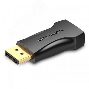Адаптер переходник DisplayPort 20M на HDMI F 4K, контакты позолоченные - Vention