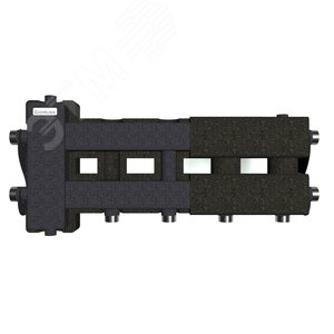 Коллектор с гидрострелкой BM-60-3D.EPP на 3 контура G1', с термоизоляцией до 60 кВт, ст. 09Г2С - Gidruss