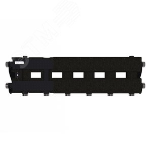 Коллектор модульный MK-60-4D.EPP на 4 контура G 1', магистраль G 1', с термоизоляцией до 60 кВт черный муар с серебром, ст. 09Г2С - Gidruss, артикул MK 6003T 20