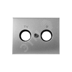 накладка TV/R розетки  Olas титан - ABB