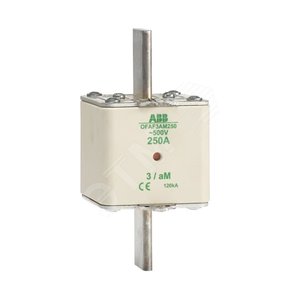 Предохранитель OFAF3aM355 355A тип аМ размер3, до 500В | 1SCA022698R0010 | ABB - фото 2