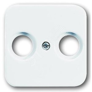 Плата центральная (накладка) для TV-FM розетки, серия Reflex SI, цвет альпийский белый | 1724-0-4326 | 2CKA001724A4326 | ABB 2