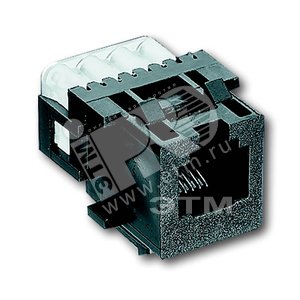 Модуль телефонной розетки 6 полюсов RJ 11/12, категория 3 (AMP-No. 216000-2) | 0225-0-0078  | 2CKA000225A0078 | ABB