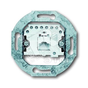 Розетка телефонная (механизм) RJ11/12 1х8 категория 3 (0213-507) - ABB