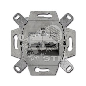 Механизм розетки комп.  2х8 у кат.6 экранир - ABB
