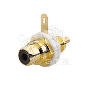 Разъем RCA/CINCH (колокольчик/тюльпан) диапазон 20Гц-20кГц черный (0263/05-500) - ABB