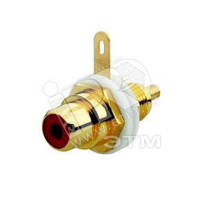 Разъём RCA/CINCH (колокольчик/тюльпан), диапазон от 20 Гц до 20 кГц, цвет красный | 0230-0-0453 | 2CKA000230A0453 | ABB - ABB