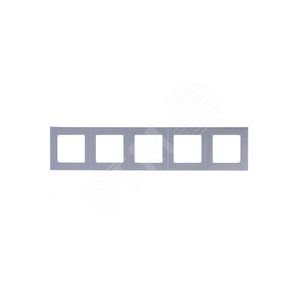 ABB Levit Серебро / дымчатый чёрный Рамка 5-ая | 3901H-A05050 70W | 2CHH015050A6070 | ABB - фото 4