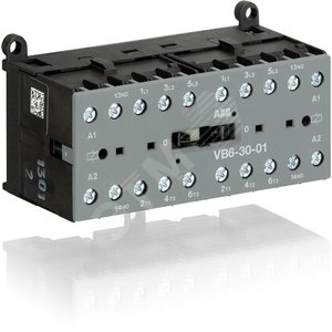 Миниконтактор реверсивный VB6-30-01 9A (400В AC3) катушка 48В АС | GJL1211901R0013 | ABB - фото 2