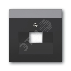 Плата центр. (накладка) для 1-постовой телекоммуникационной розетки 0213, 0216, серия solo/future, цвет антрацит | 1710-0-3616  | 2CKA001710A3616 | AB 2