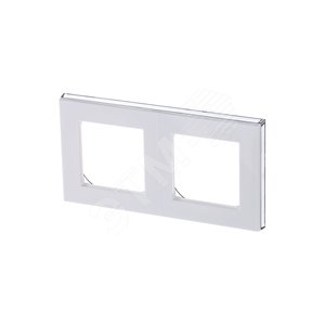 ABB Levit Белый / дымчатый чёрный Рамка 2-ая | 3901H-A05020 62W | 2CHH015020A6062 | ABB - фото 2