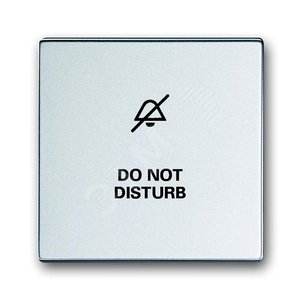 Клавиша для мех. 1-кл.выкл./перекл./кнопки, с символом НЕ БЕСПОКОИТЬ, серия solo/future, цвет серебр.-алюм. | 1751-0-3001  | 2CKA001751A3001 | ABB 2