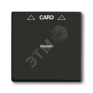 ABB Basic 55 Шато (чёрный) Накладка карточного выключателя(мех. 2025U) | 1710-0-3933  | 2CKA001710A3933 | ABB - фото 2