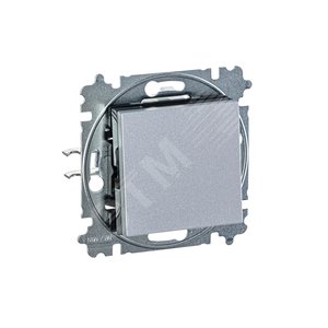 ABB Levit Серебро / дымчатый чёрный Переключатель 1-кл. | 3559H-A06445 70W | 2CHH590645A6070 | ABB - фото 5
