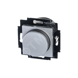 Светорегулятор ABB Levit поворотно-нажимной 60-600 Вт R серебро / дымчатый чёрный (3294H-A02247 70W) 2