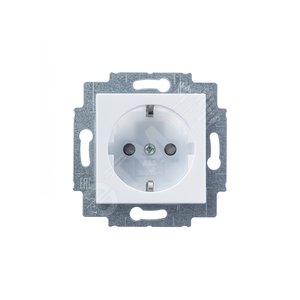 ABB Levit Белый / ледяной Розетка с з/к со шторками 16А | 5520H-A03457 01W | 2CHH203457A6001 | ABB - фото 4