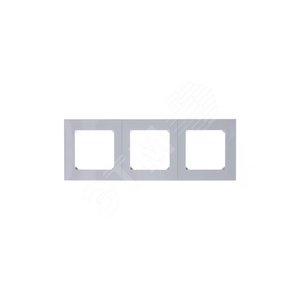 Рамка ABB Levit 3 поста серый / белый (3901H-A05030 16W) 4