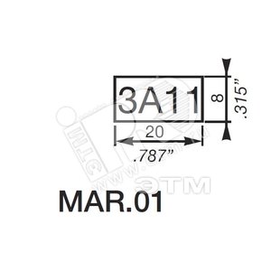 Маркер для реле серий CM-S, CM-N | 1SVR366017R0100 | ABB