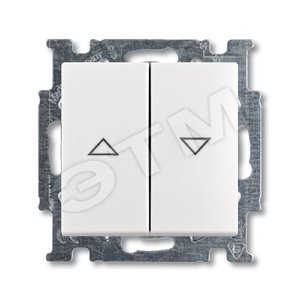 ABB Basic 55 Альп. белый Выключатель жалюзийный | 1012-0-2140  | 2CKA001012A2140 | ABB - ABB