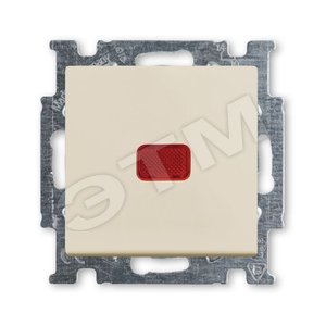 ABB Basic 55 Сл. кость Переключатель 1-клавишный с подсветкой и N-клеммой | 1012-0-2150 | 2CKA001012A2150 | ABB - ABB