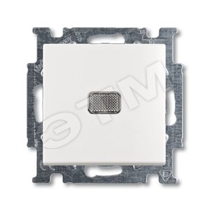 ABB Basic 55 Альп. белый Выключатель 1-клавишный с подсветкой | 1012-0-2153 | 2CKA001012A2153 | ABB - ABB