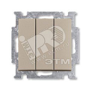 ABB Basic 55 Шампань Выключатель 3-клавишный, 16А | 1012-0-2163  | 2CKA001012A2163 | ABB - ABB