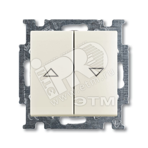 ABB Basic 55 Шале (белый) Выключатель жалюзийный | 1012-0-2186  | 2CKA001012A2186 | ABB - ABB