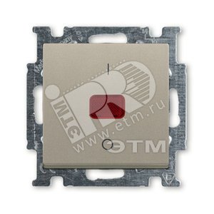 ABB Basic 55 Шампань Выключатель 1-клавишный 2-полюсный, 20A | 1020-0-0091  | 2CKA001020A0091 | ABB - ABB