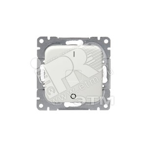 Выключатель 1-клавишный, 2-полюсный, 16А/230В (схема 2), серия Jussi, белый | 1062U  | 2TKA000139G1 | ABB