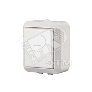 Переключатель 1-кл. кросс, 16А/250 В (схема 7), 2 дополнительные клеммы, серия Jussi, белый, поверхностный монт., IP44 | 1067SW  | 2TKA000204G1 | ABB