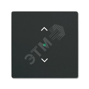 Клавиша одинарная free@home, жалюзи, future, цвет чёрный бархат|6220-0-0620| ABB - ABB