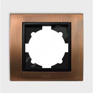 Zena Platin рамка антич медь/черн 1-п (500-073230-271)