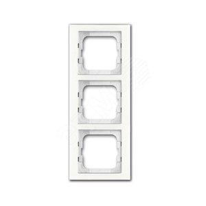 Рамка 3-постовая, серия axcent, цвет белое стекло | 1754-0-4439 | 2CKA001754A4439 | ABB - фото 2